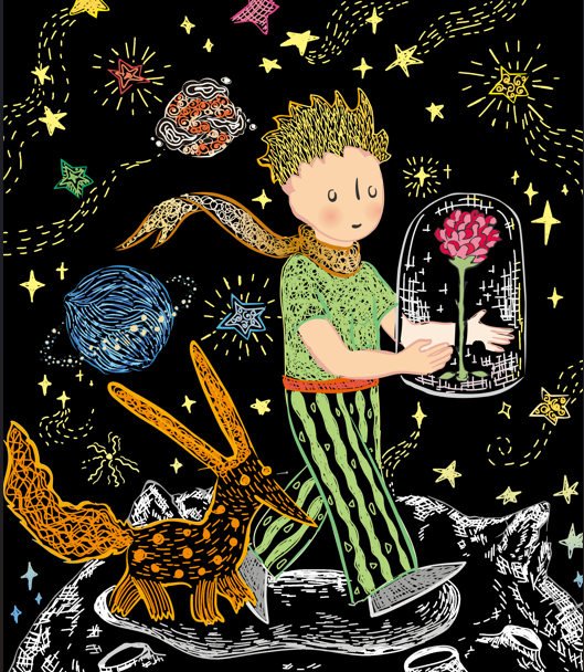The Little Prince - Scratch Book