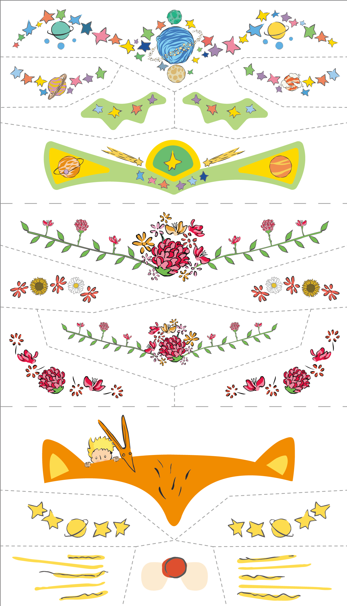 The Little Prince - Face Stickers and Tattoos