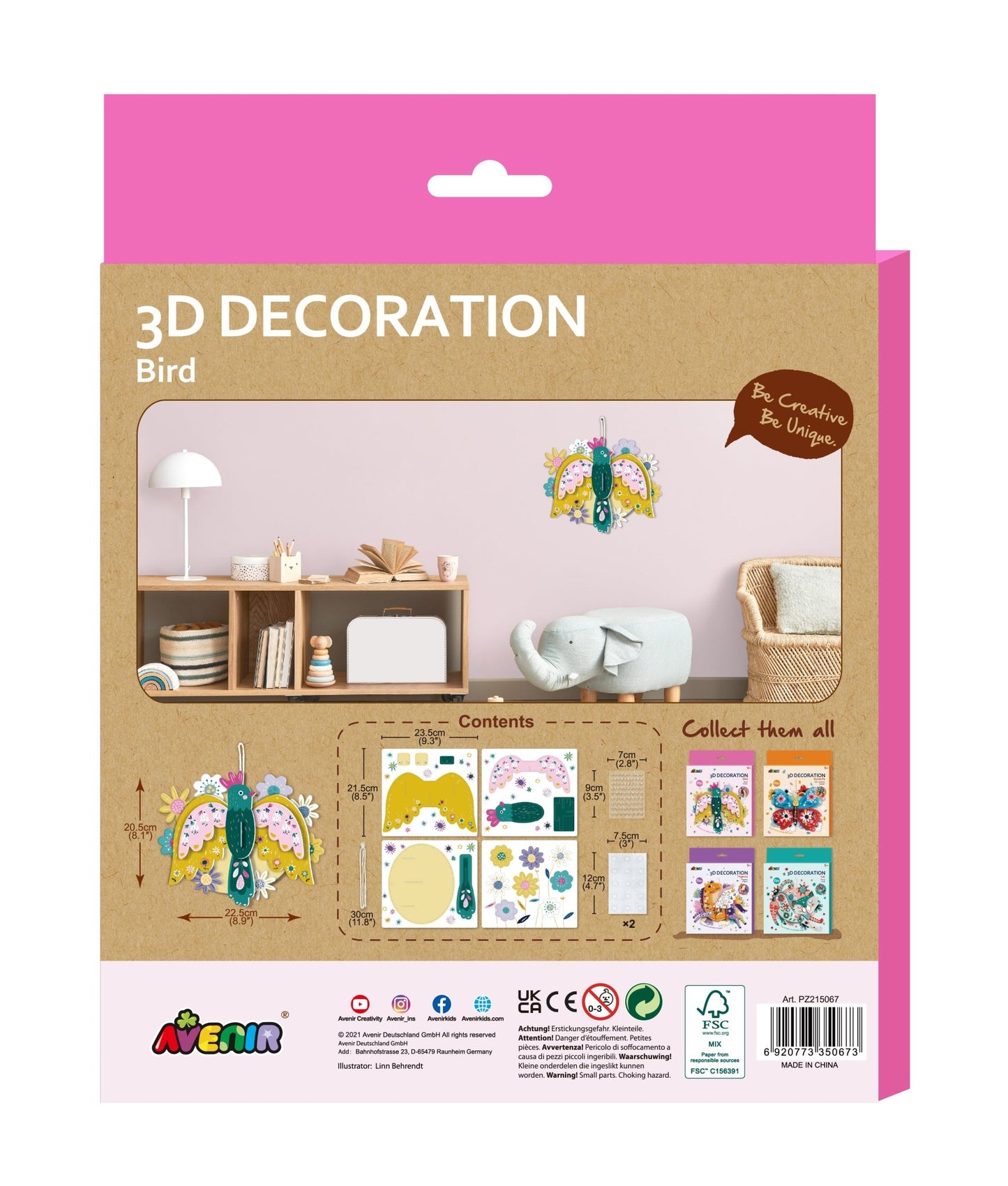 Avenir - 3D Decoration Big Bird - PZ215067 - Avenir - LittleShop Toys