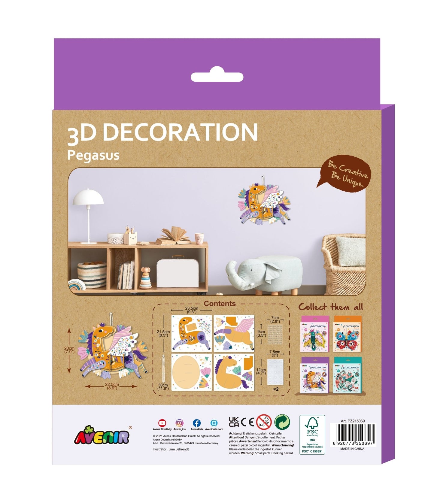 Avenir - 3D Decoration Big Pegasus - PZ215069 - Avenir - LittleShop Toys