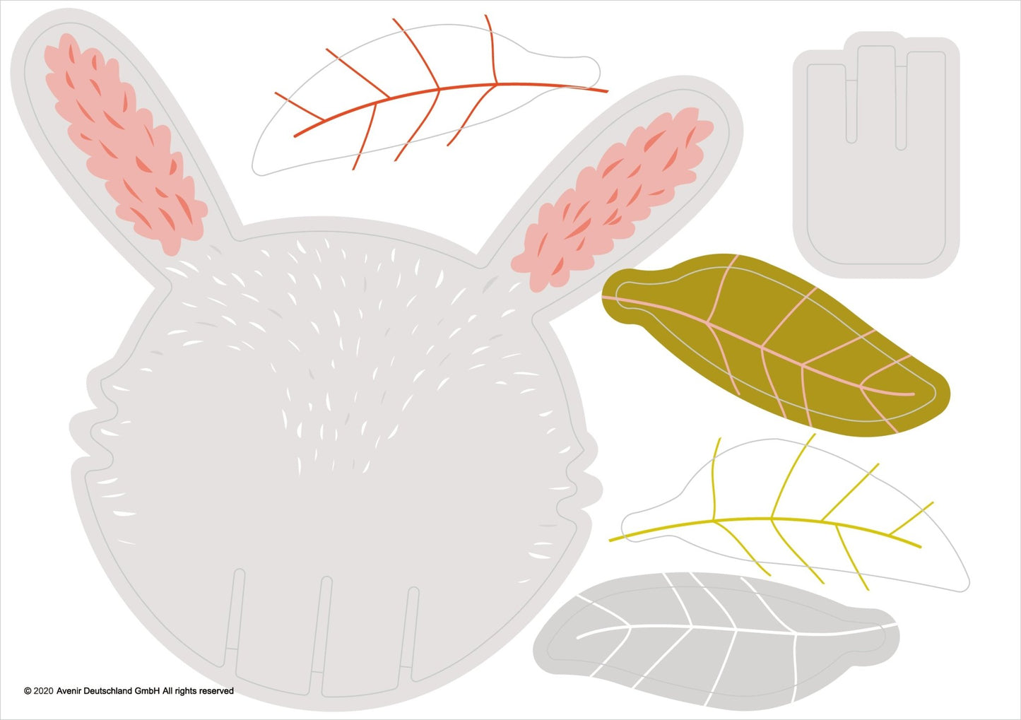 Avenir - 3D Decoration - Bunny - PZ205062 - Avenir - LittleShop Toys