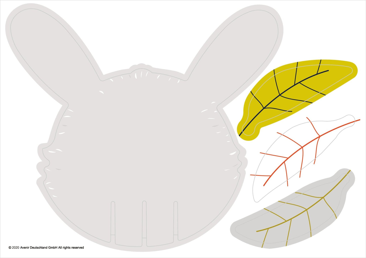 Avenir - 3D Decoration - Bunny - PZ205062 - Avenir - LittleShop Toys