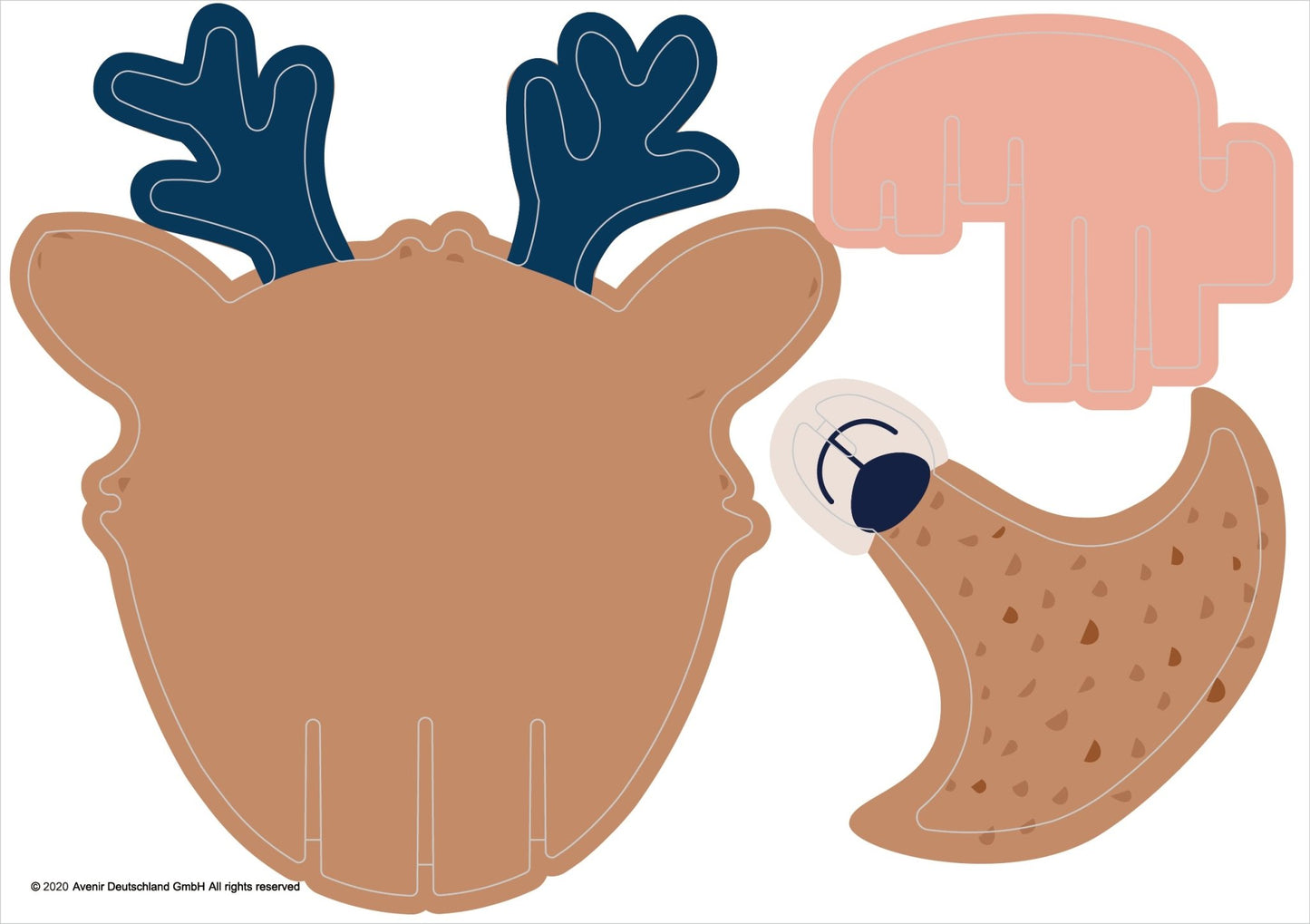 Avenir - 3D Decoration - Deer - PZ205066 - Avenir - LittleShop Toys