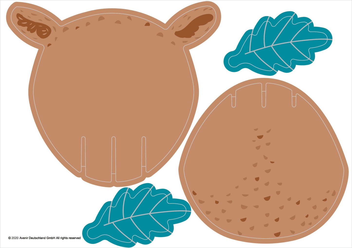 Avenir - 3D Decoration - Deer - PZ205066 - Avenir - LittleShop Toys