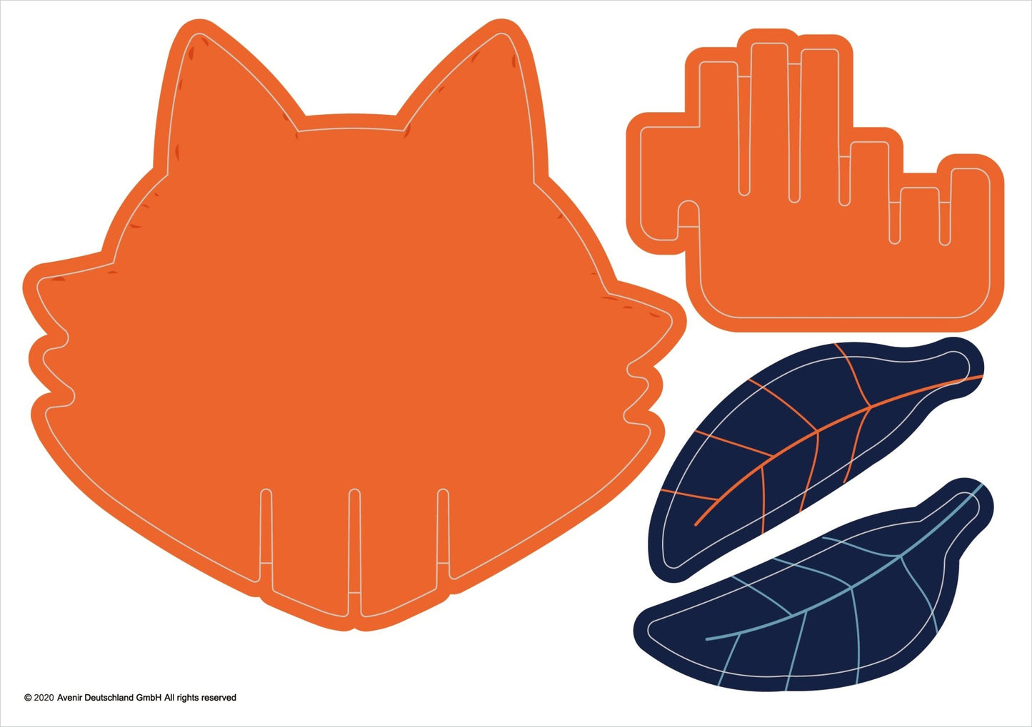 Avenir - 3D Decoration - Fox - PZ205064 - Avenir - LittleShop Toys