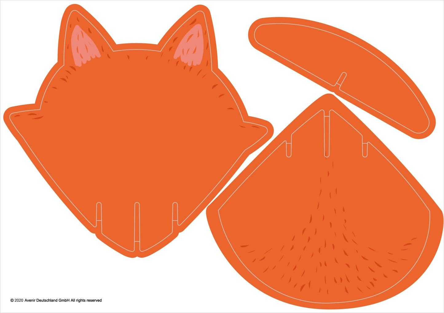 Avenir - 3D Decoration - Fox - PZ205064 - Avenir - LittleShop Toys