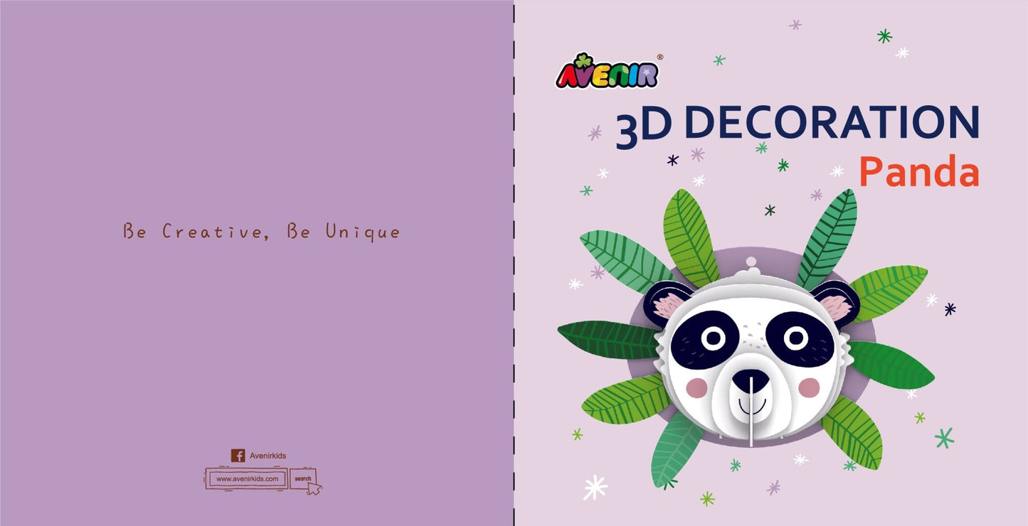 Avenir - 3D Decoration - Panda - PZ205063 - Avenir - LittleShop Toys