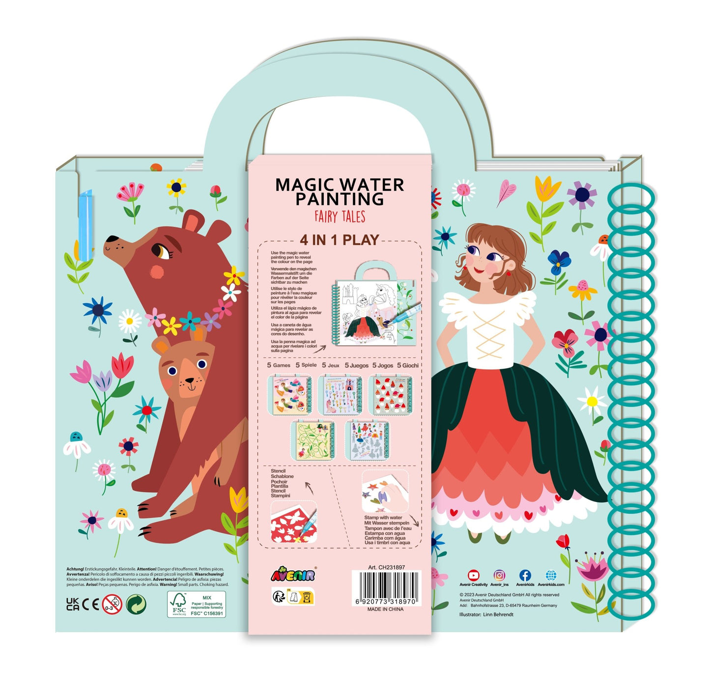 Avenir - Magic Water Painting 4in1 Fairy Tales - CH231897 - Avenir - LittleShop Toys