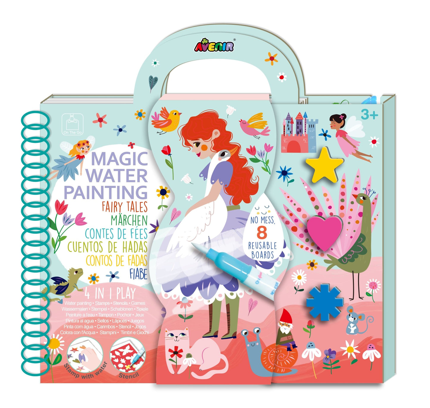 Avenir - Magic Water Painting 4in1 Fairy Tales - CH231897 - Avenir - LittleShop Toys