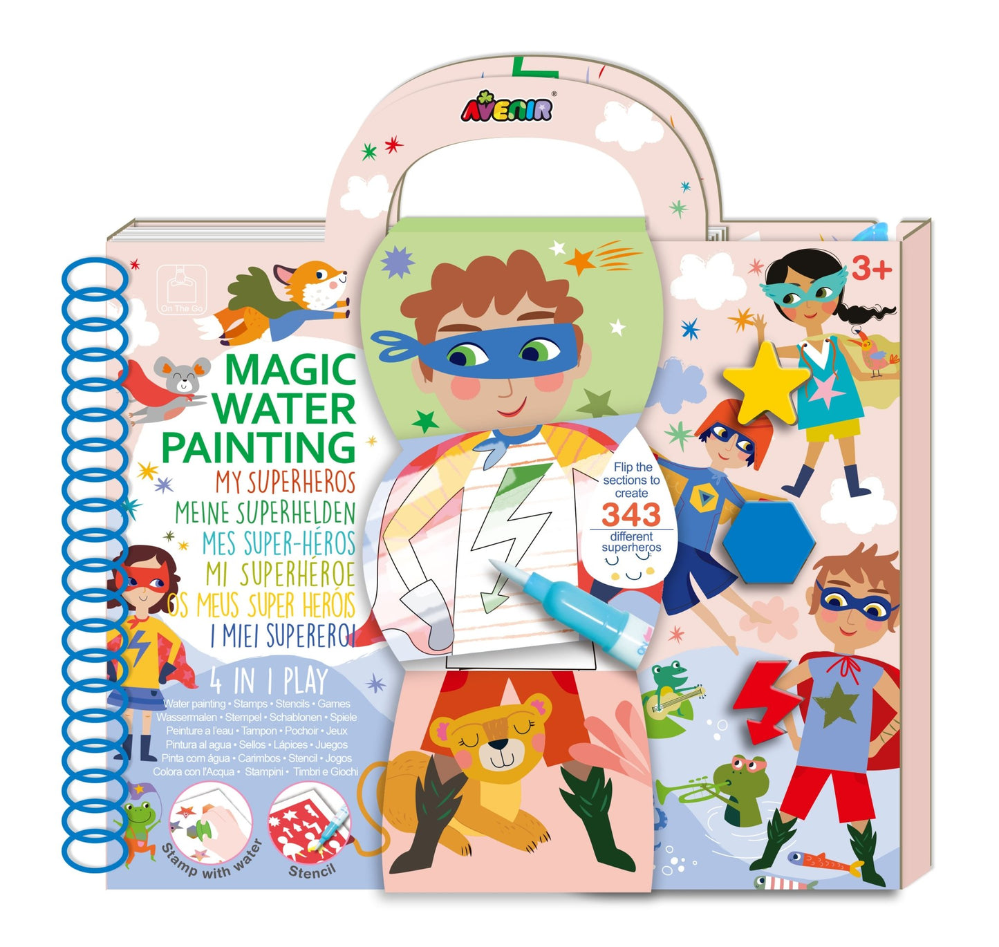 Avenir - Magic Water Painting 4in1 My Superheros - CH231898 - Avenir - LittleShop Toys