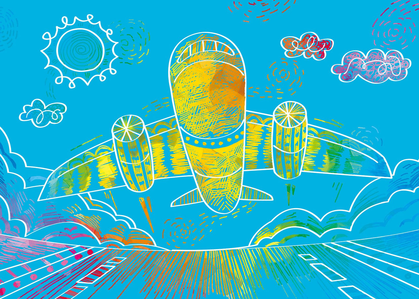 Avenir - Mini Scratch Book - Airplane - CH241661 - Avenir - LittleShop Toys