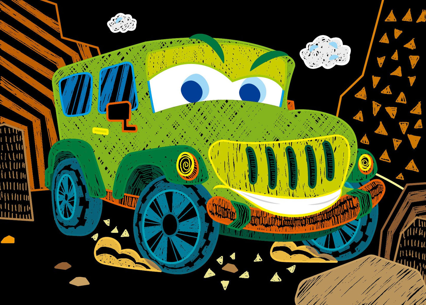 Avenir - Mini Scratch Book - Cars - CH221659 - Avenir - LittleShop Toys