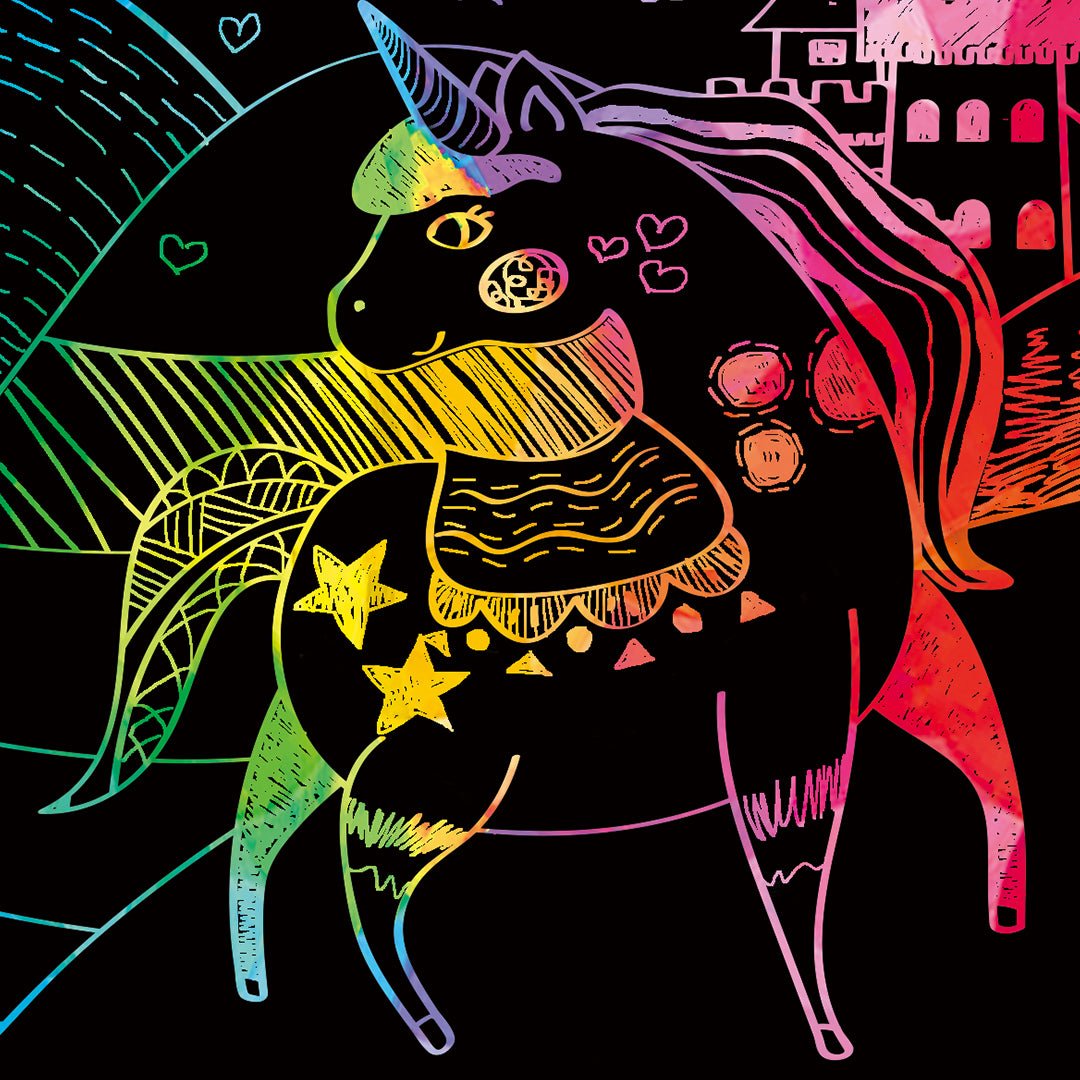 Avenir - Mini Scratch Book - Unicorns - CH191602 - Avenir - LittleShop Toys