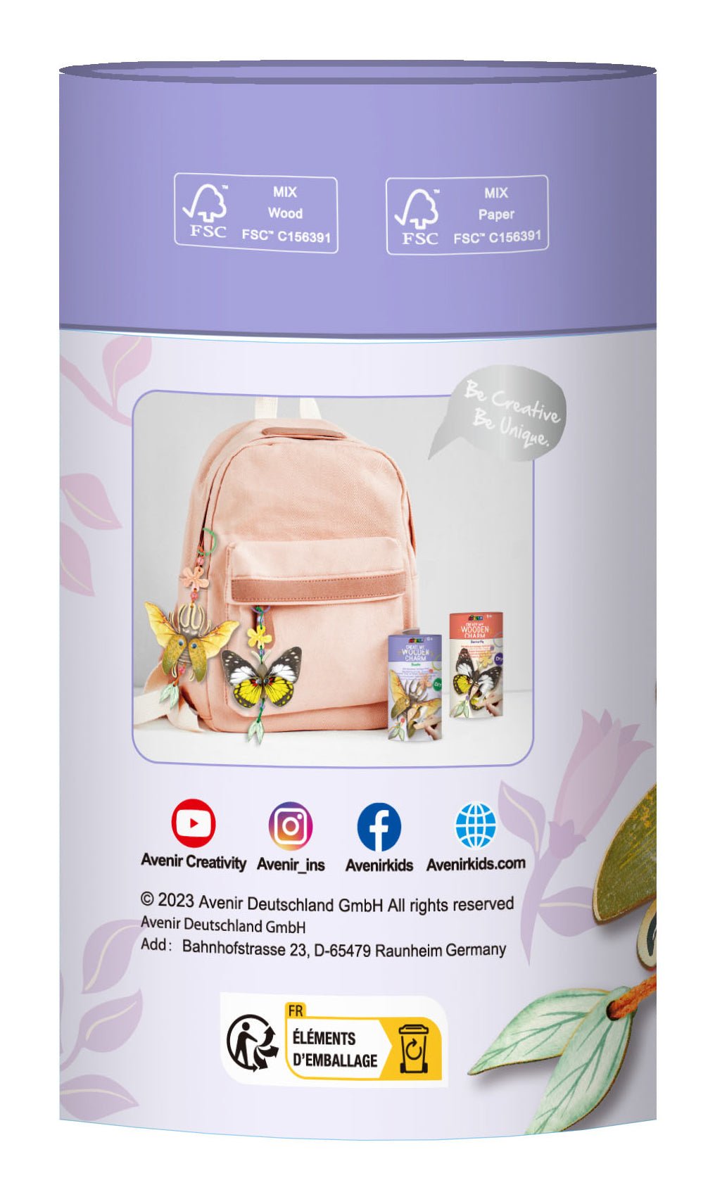 Avenir - Natural Creation Create My Wooden Charm Beetle - CH232096 - Avenir - LittleShop Toys