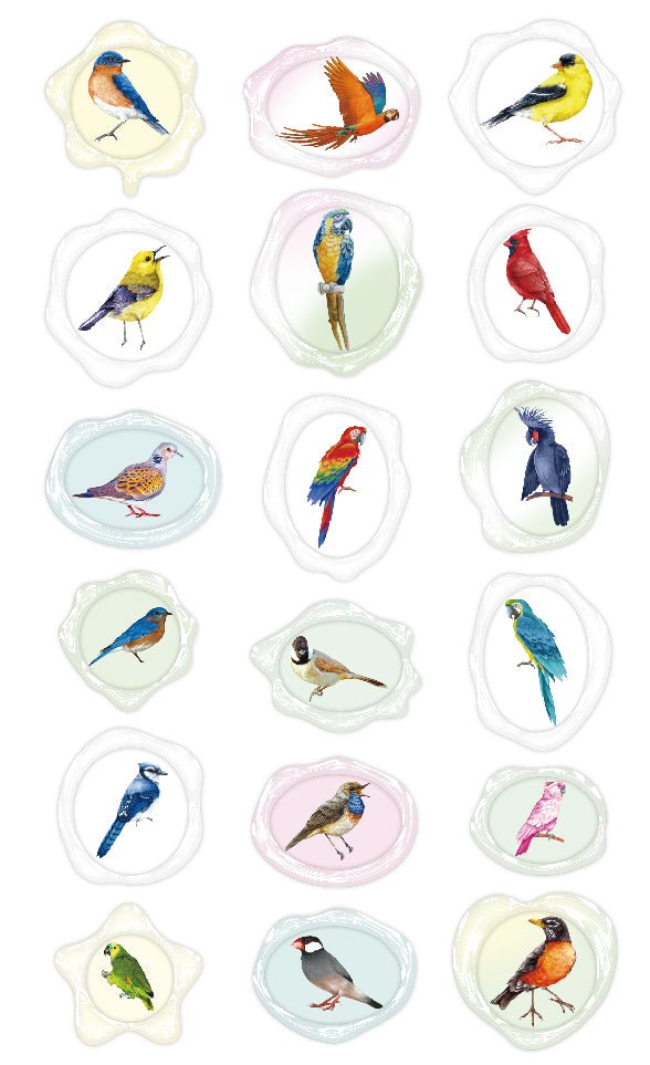 Avenir - Natural Creation Sealing Wax Sticker Birds - CH232080 - Avenir - LittleShop Toys