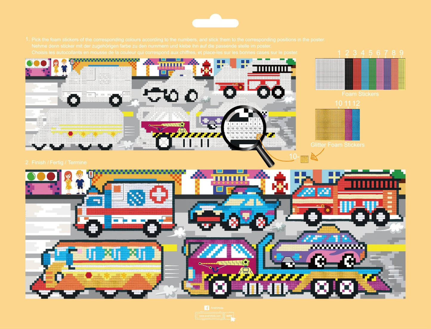 Avenir - Pixelation Art - Transportation - CH191596 - Avenir - LittleShop Toys