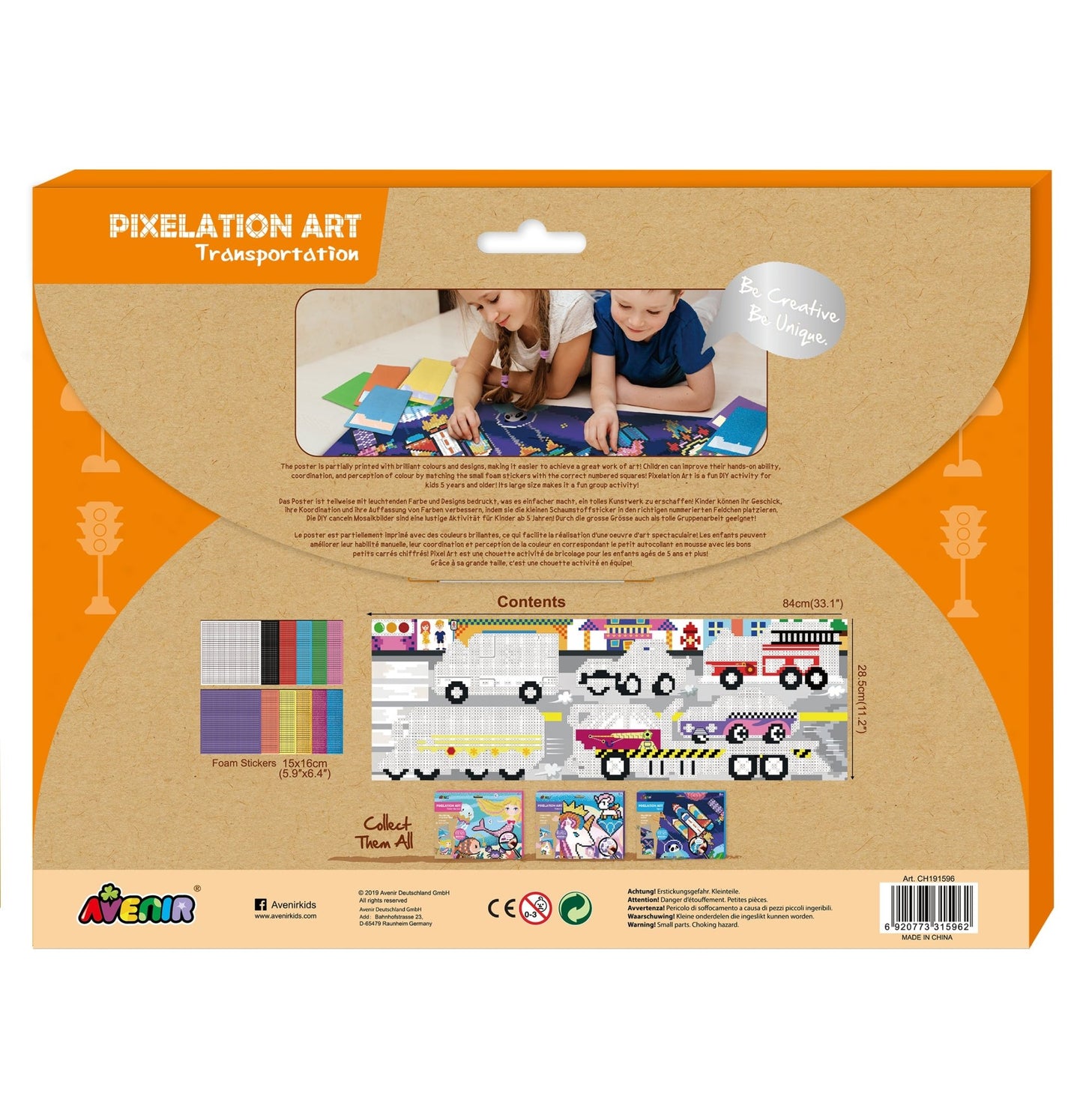 Avenir - Pixelation Art - Transportation - CH191596 - Avenir - LittleShop Toys