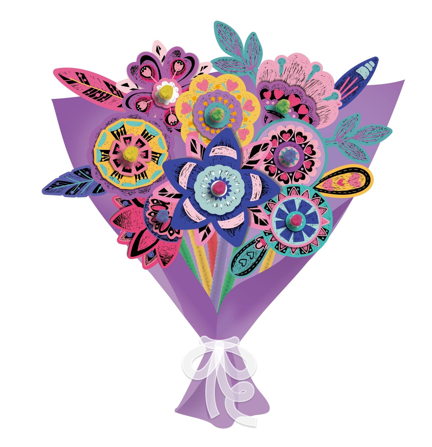 Avenir - Scartch Flower Bouquet - CH211734 - Avenir - LittleShop Toys