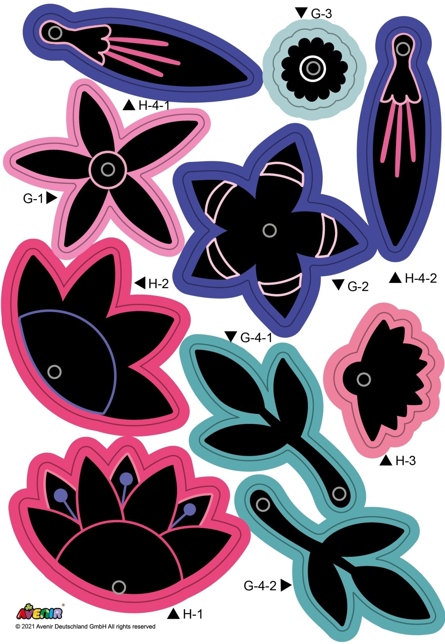 Avenir - Scartch Flower Bouquet - CH211734 - Avenir - LittleShop Toys