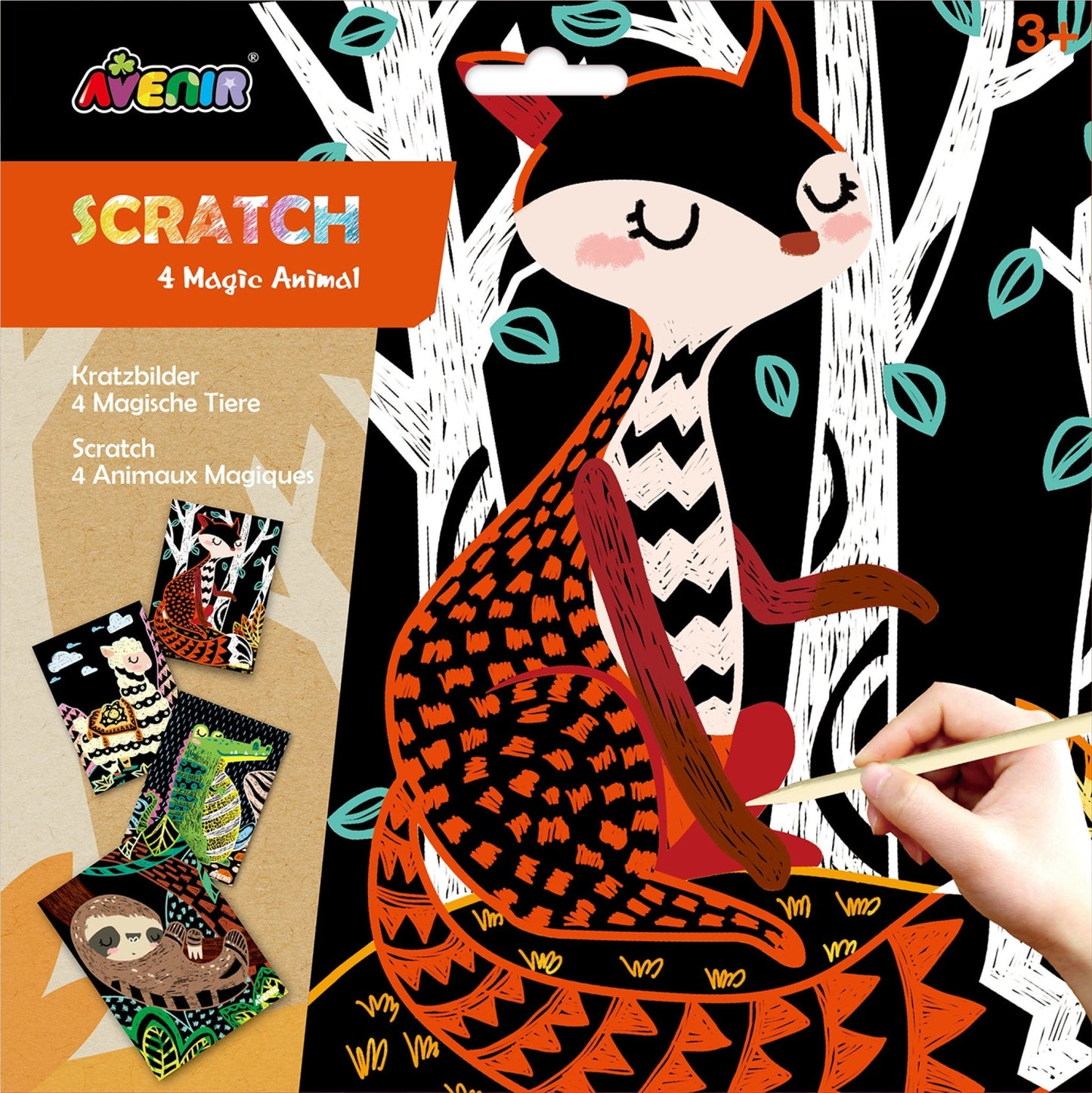 Avenir - Scratch Art - Magic Animal - CH221568 - Avenir - LittleShop Toys