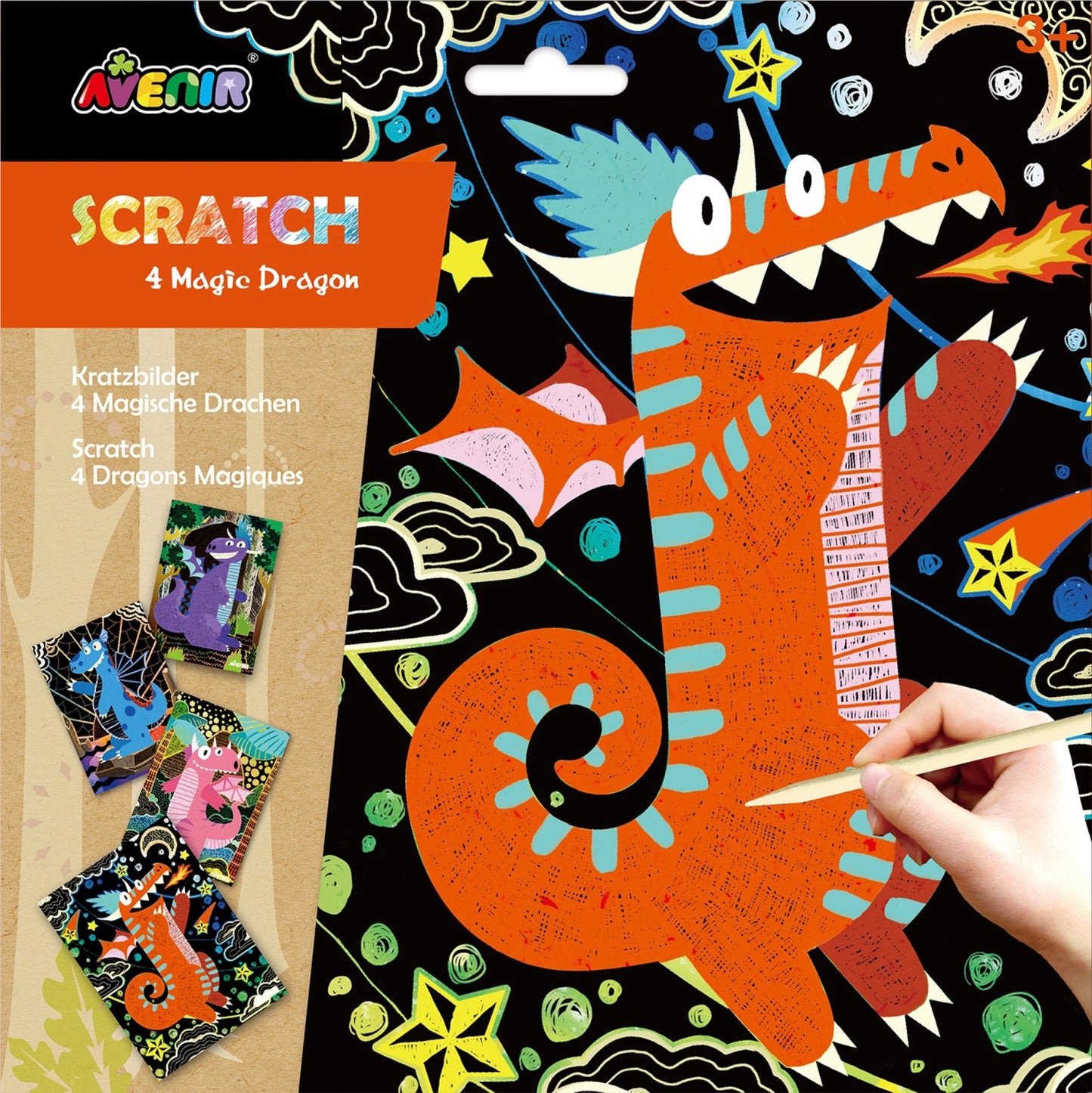 Avenir - Scratch Art - Magic Dragon - CH1544 - Avenir - LittleShop Toys
