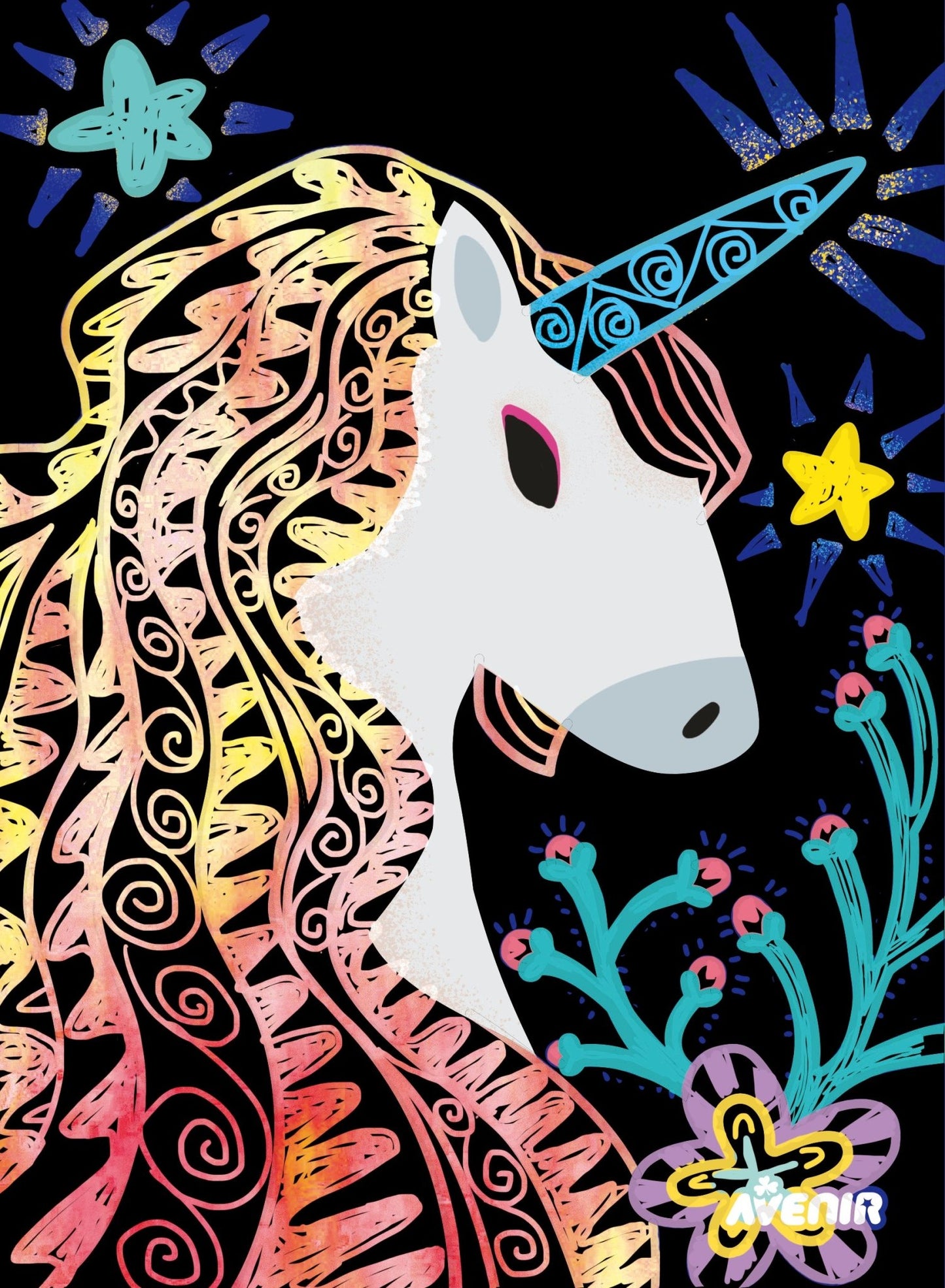 Avenir - Scratch Art - Magic Unicorn - CH221571 - Avenir - LittleShop Toys