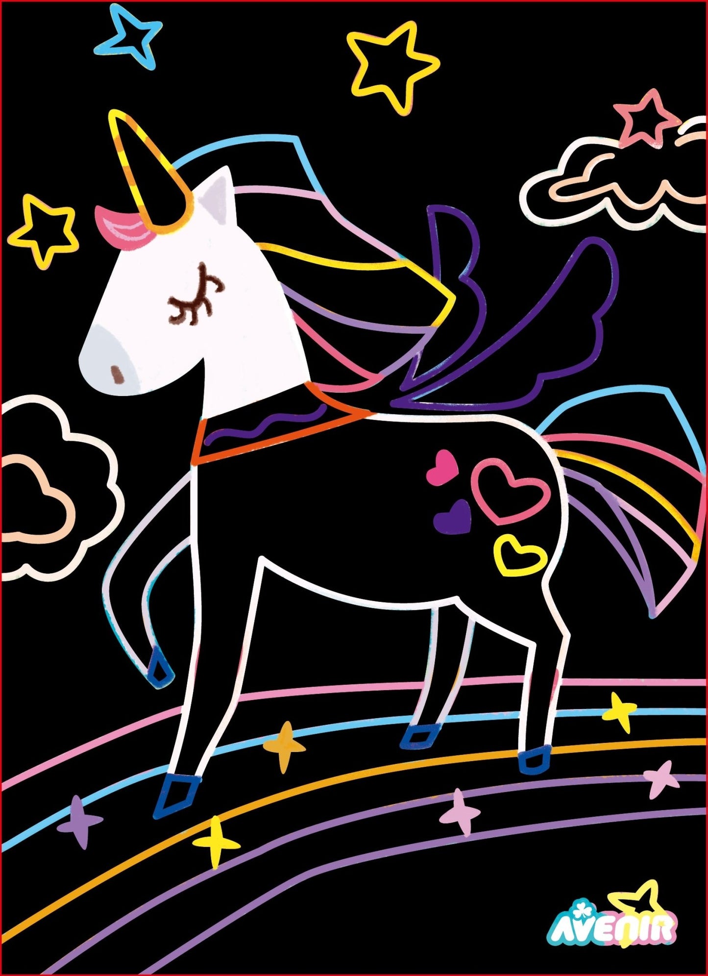 Avenir - Scratch Art - Magic Unicorn - CH221571 - Avenir - LittleShop Toys
