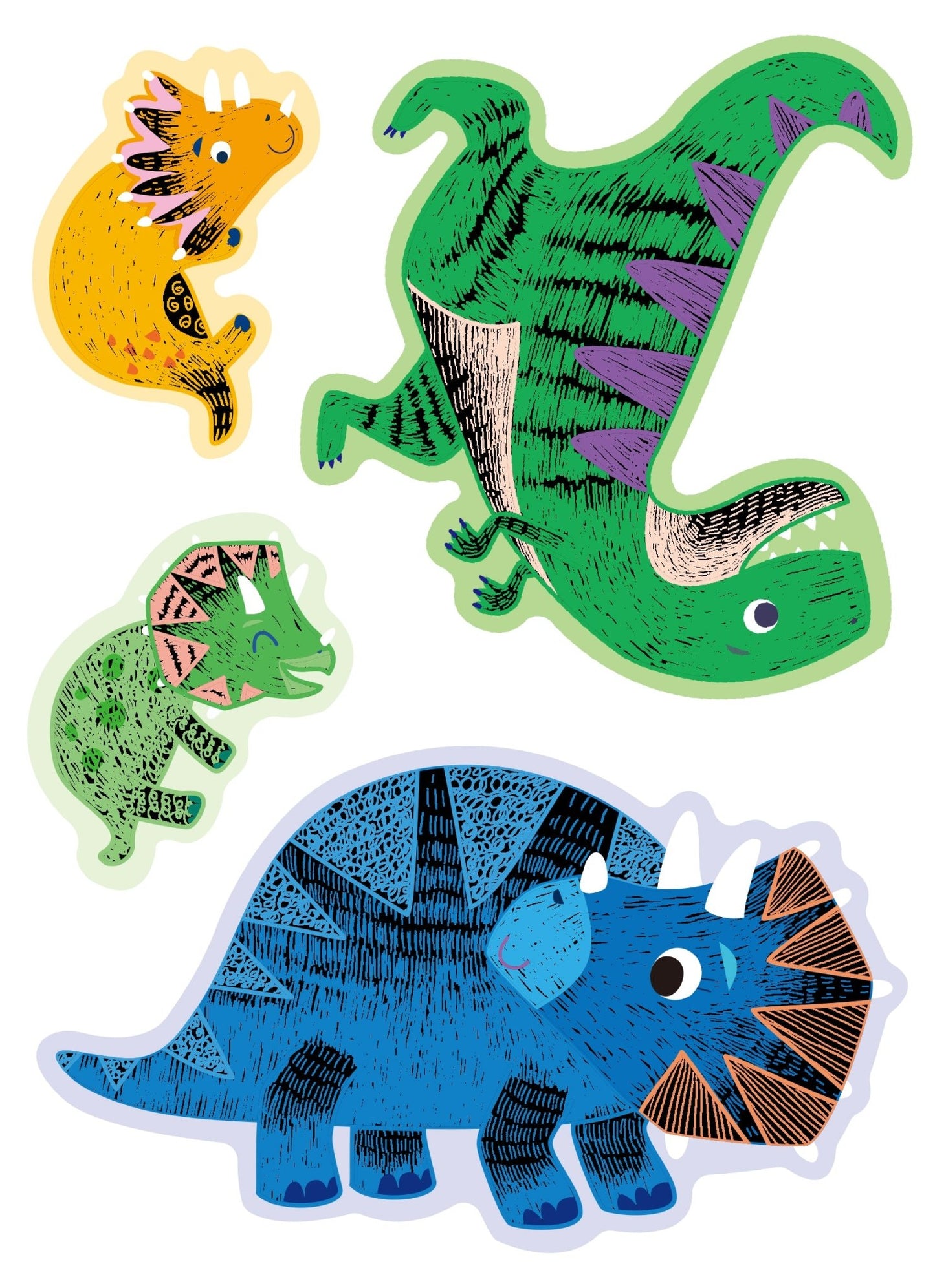 Avenir - Scratch Dino Greeting Cards - CH221858 - Avenir - LittleShop Toys