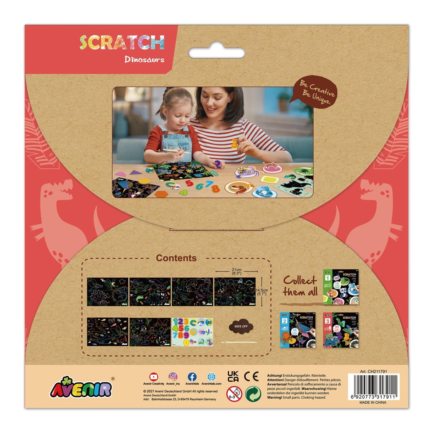 Avenir Scratch Learning Fun Lvl 2 - Dinosaurs - CH211791 - Avenir - LittleShop Toys