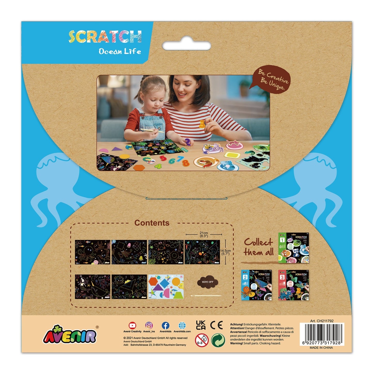 Avenir Scratch Learning Fun Lvl 3 - Ocean Life - CH211792 - Avenir - LittleShop Toys