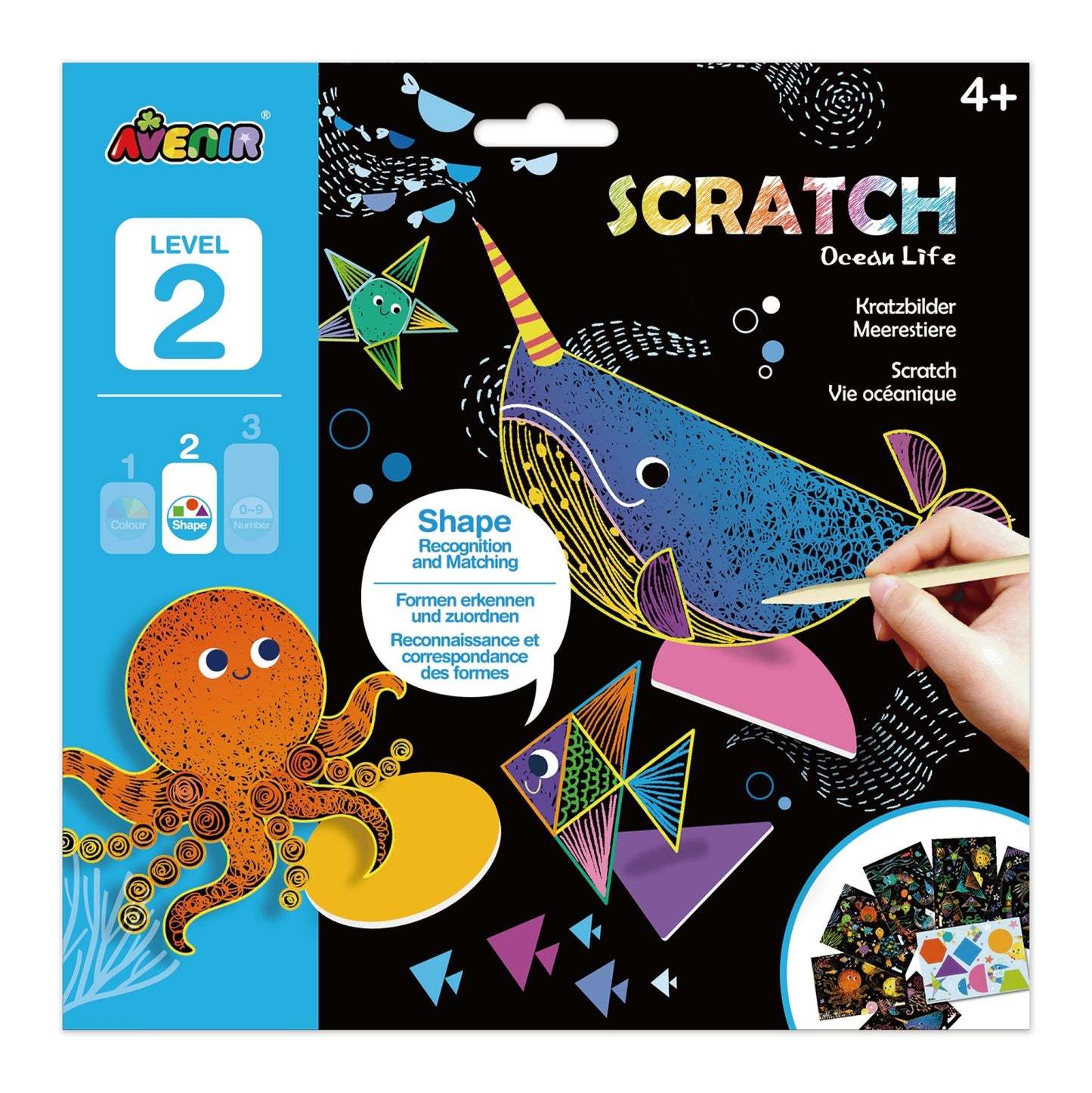 Avenir Scratch Learning Fun Lvl 3 - Ocean Life - CH211792 - Avenir - LittleShop Toys