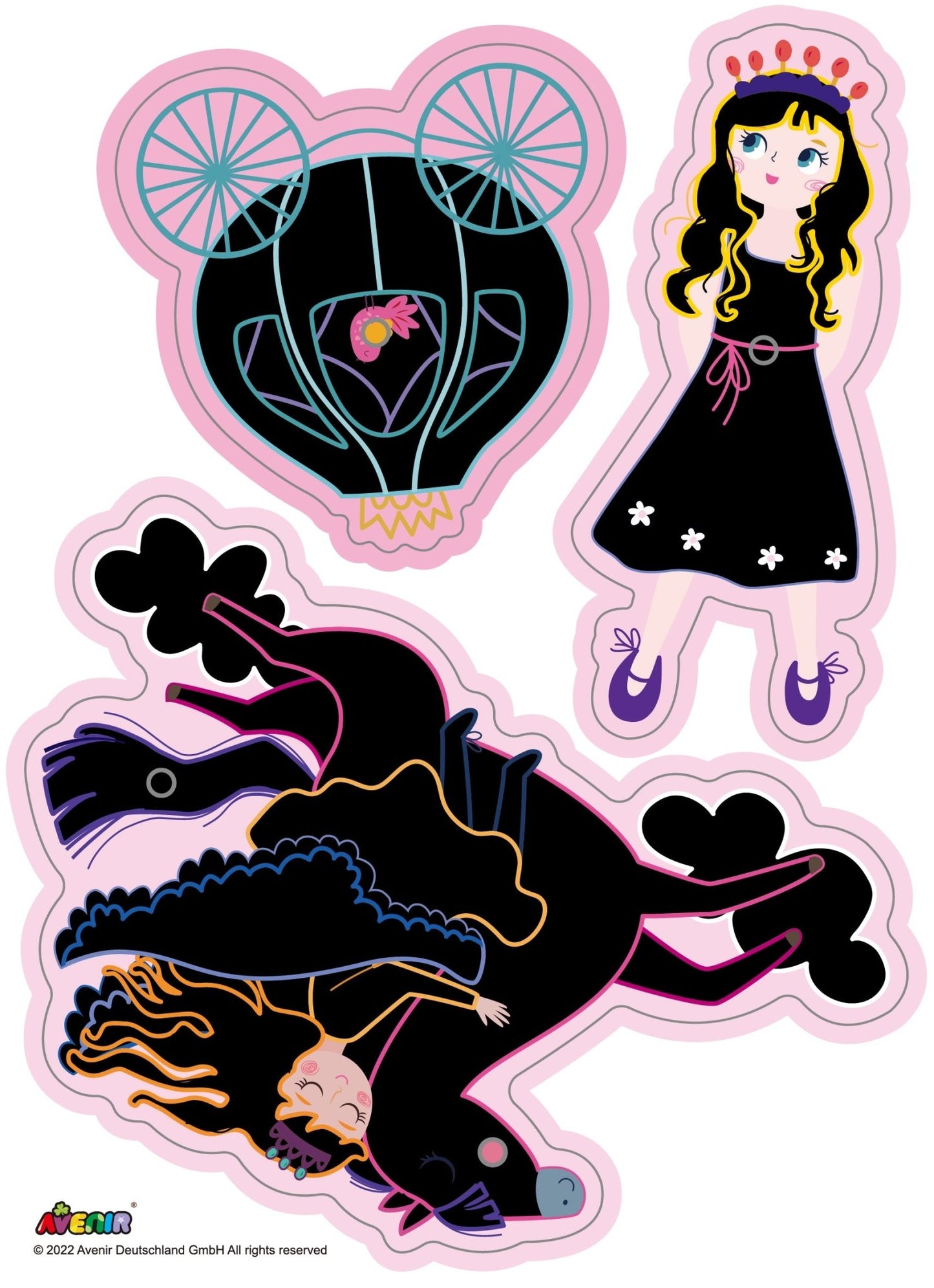 Avenir - Scratch PrincessGreeting Cards - CH221857 - Avenir - LittleShop Toys