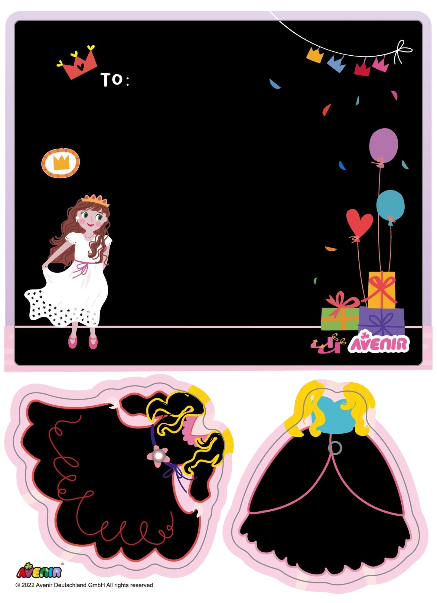 Avenir - Scratch PrincessGreeting Cards - CH221857 - Avenir - LittleShop Toys