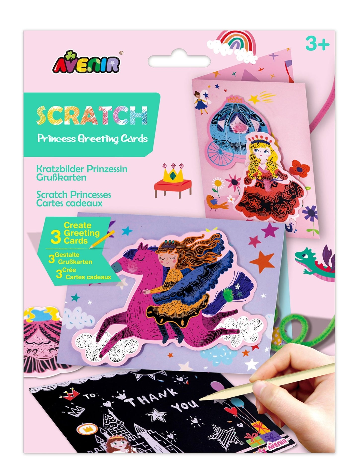 Avenir - Scratch PrincessGreeting Cards - CH221857 - Avenir - LittleShop Toys