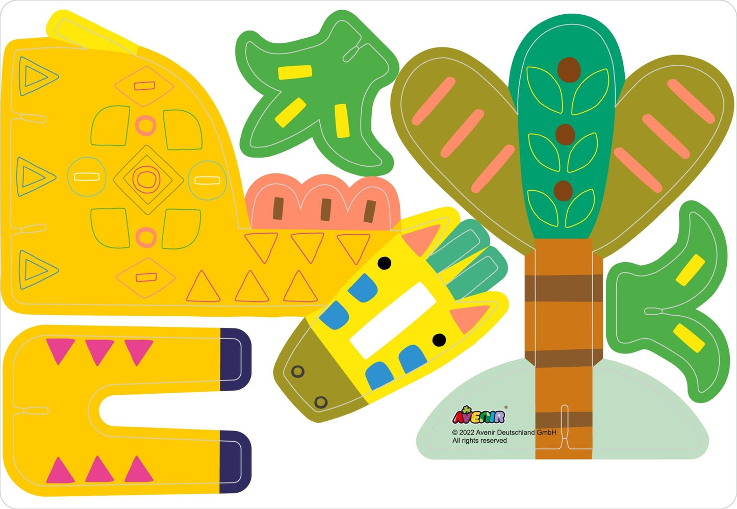 Avenir - Stick ‘N’ Play - Safari Animals - CH221839 - Avenir - LittleShop Toys