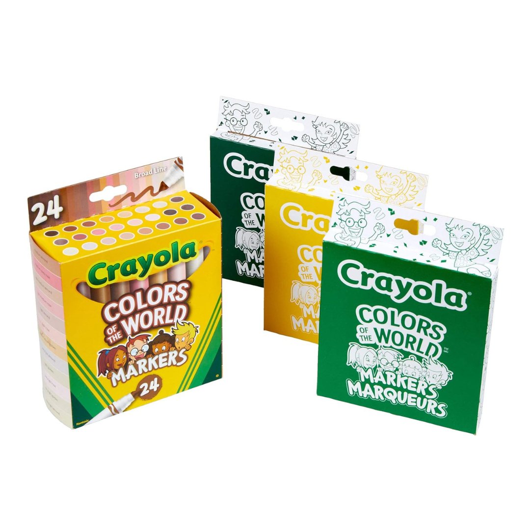 Crayola Colors of the World Permanent Markers (24 units) - Best Skin Tone Sets! - Anais An - LittleShop Toys