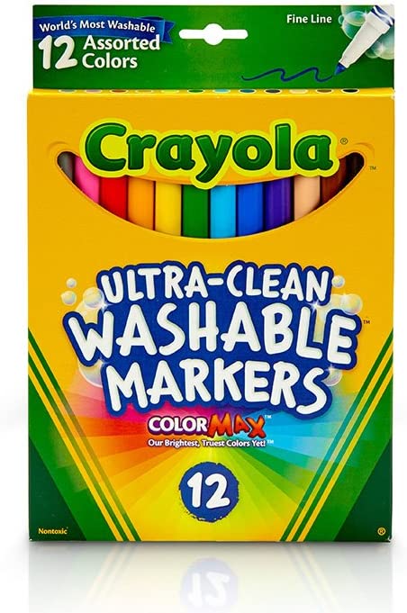 Crayola Ultra - Clean Washable Markers - Fine Line - 12 counts - 3000091 - Anais An - LittleShop Toys
