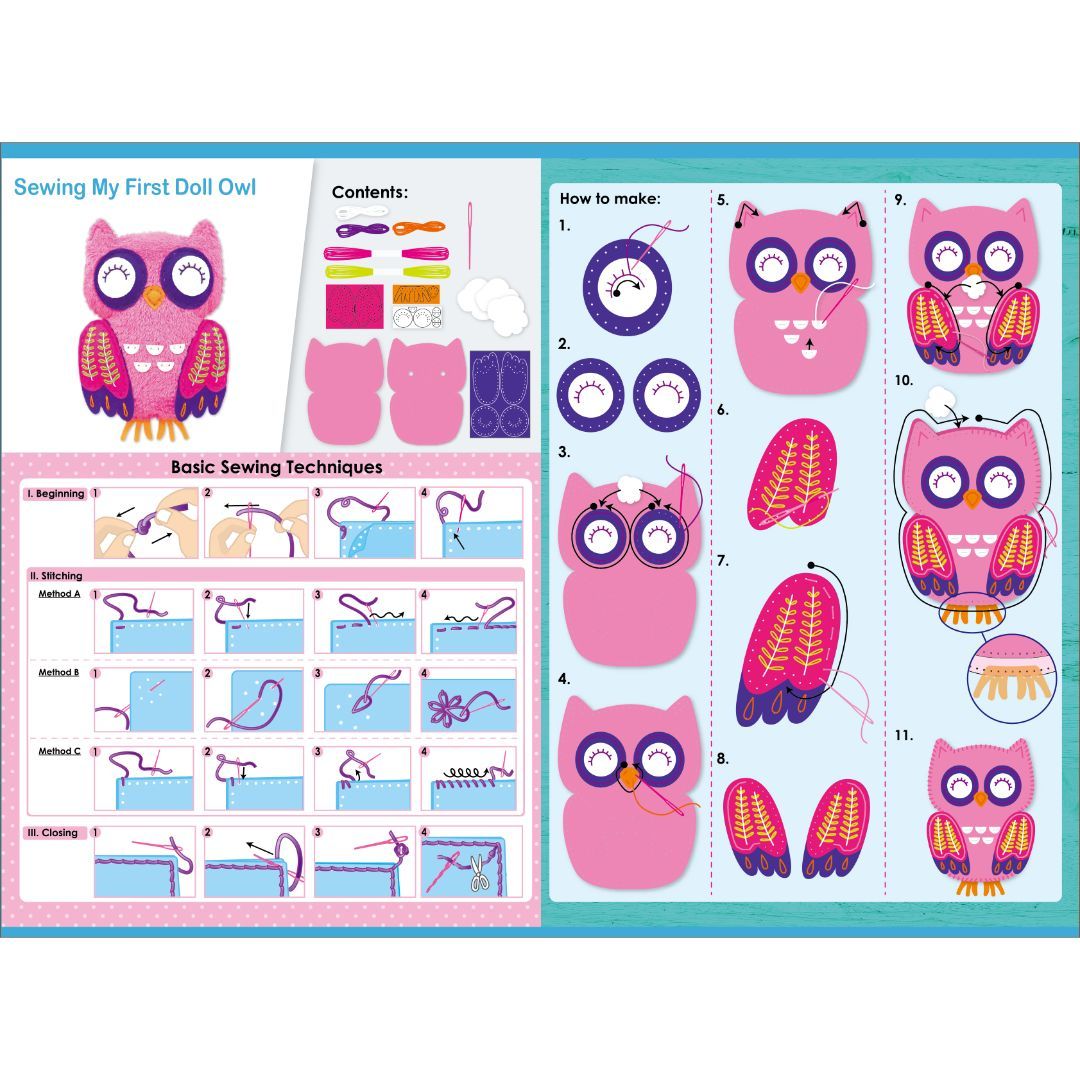 DIY Sewing Dolls - Owl -