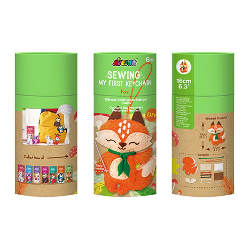 DIY Sewing Keychain - Fox -