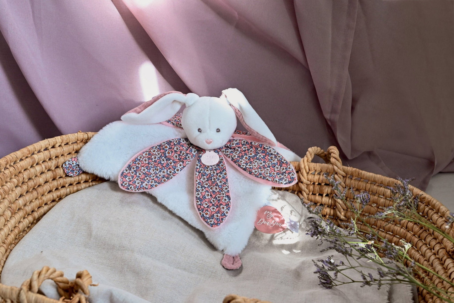 Doudou Signature Petal Comforter - Boh'aime Bunny - DC4027