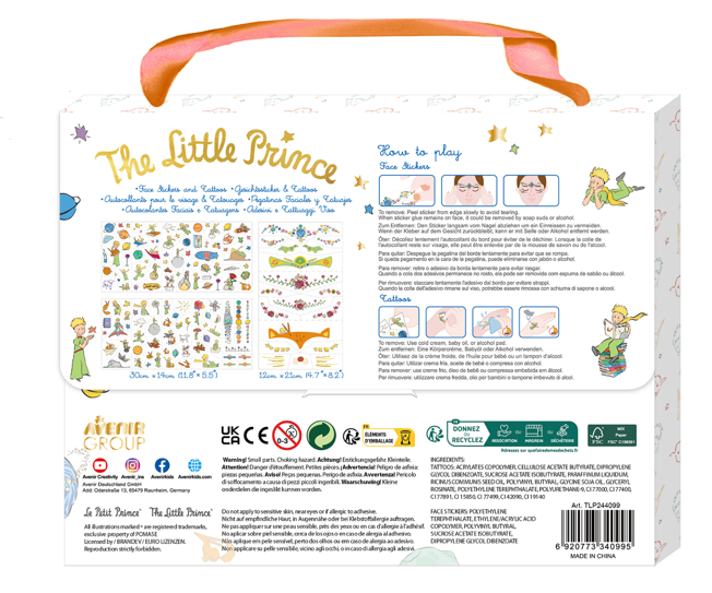 The Little Prince - Face Stickers and Tattoos