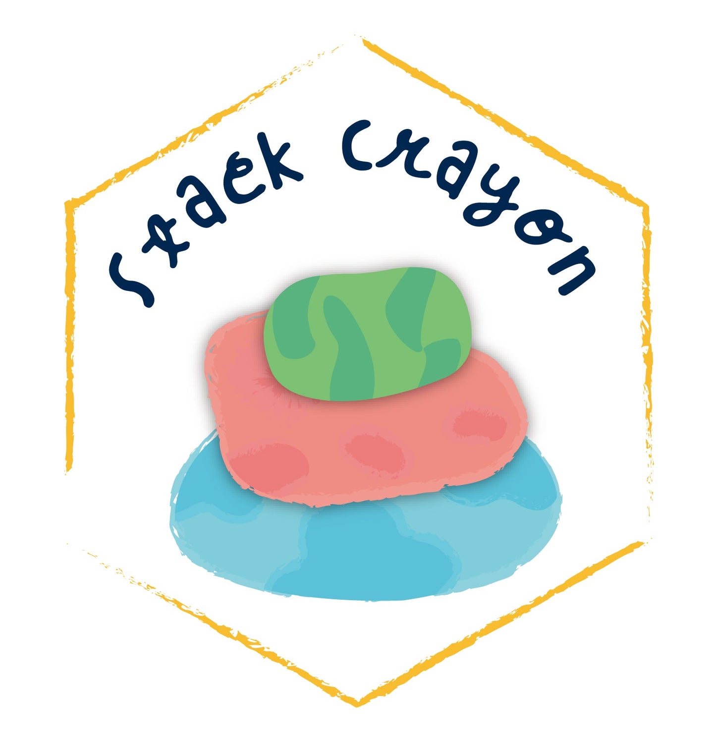 Hakuyoka Crazy Mold - 6 Stone Stack Crayon - CP233115 - Hakuyoka - LittleShop Toys