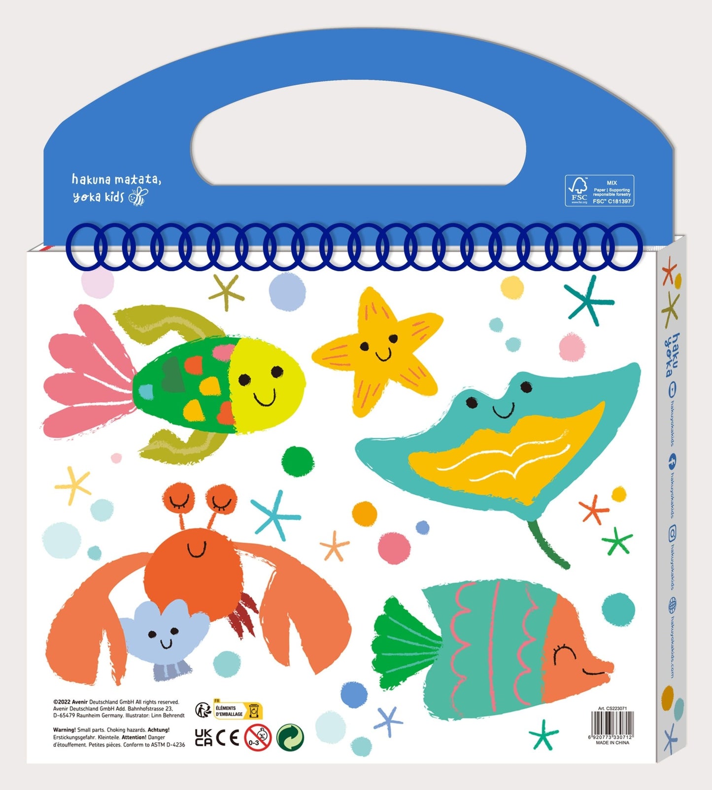 Hakuyoka My First Colouring Kit - Sea Friends - CS223071 - Hakuyoka - LittleShop Toys