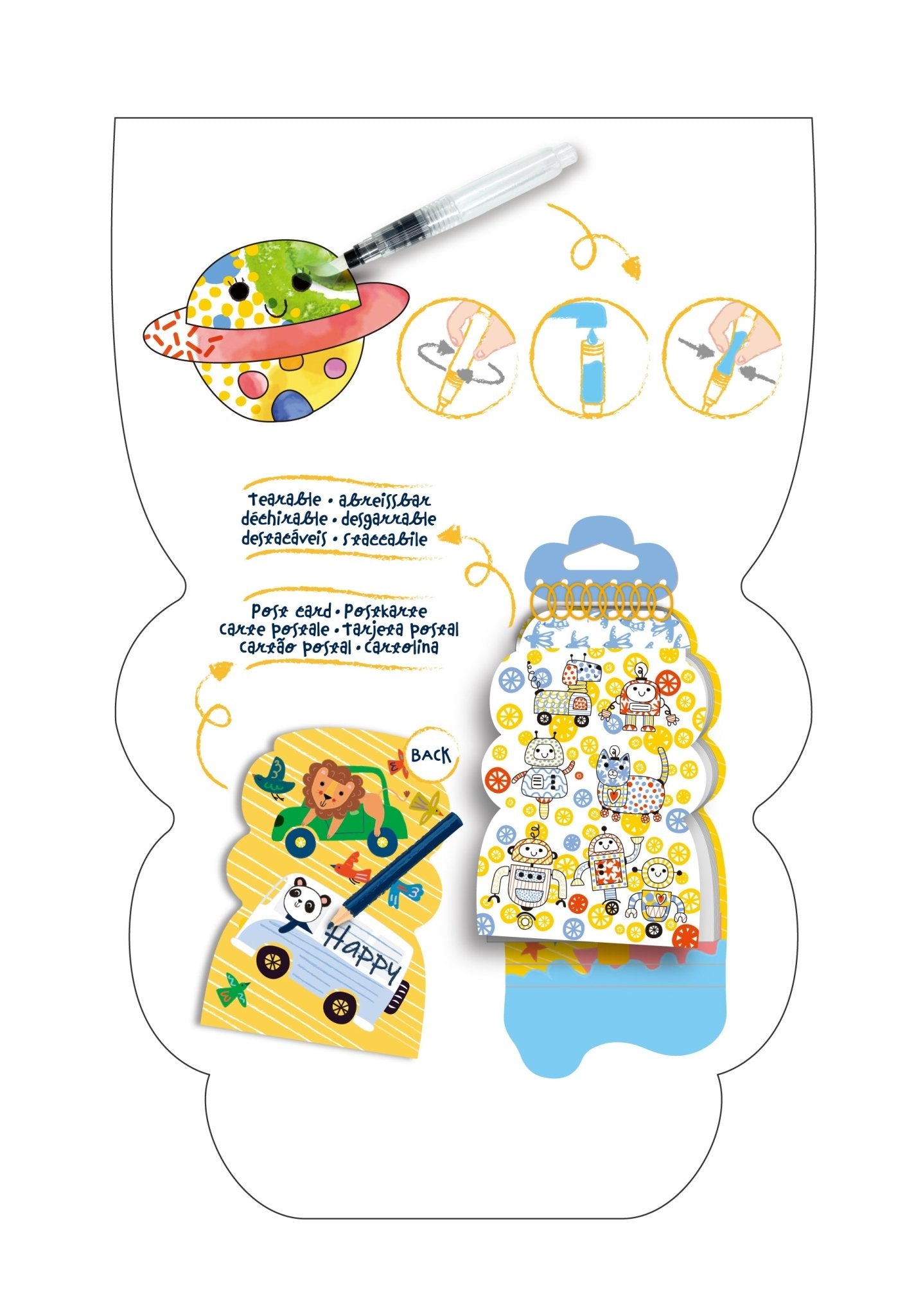 Hakuyoka Watercolour Painting - Adventure - CS233122 - Hakuyoka - LittleShop Toys