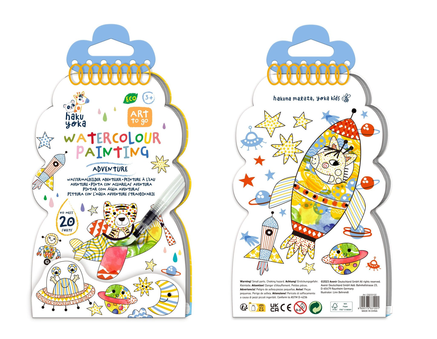Hakuyoka Watercolour Painting - Adventure - CS233122 - Hakuyoka - LittleShop Toys