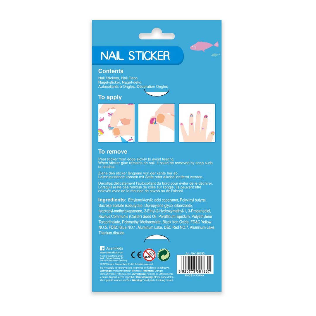 Large Nail Stickers - Ocean (78 pieces) - NA198183