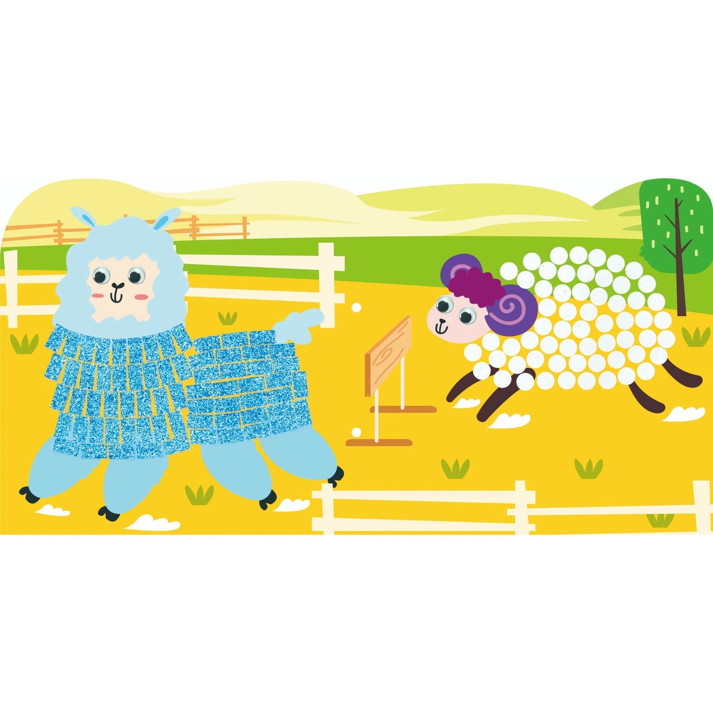 Mosaic Sticker Book Junior - Farm Animals -