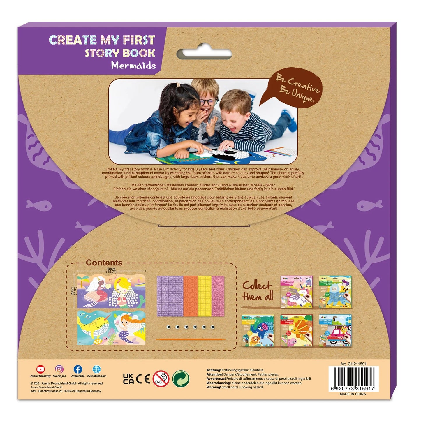 Mosaic Sticker Book Junior - Mermaids - 6920773315917