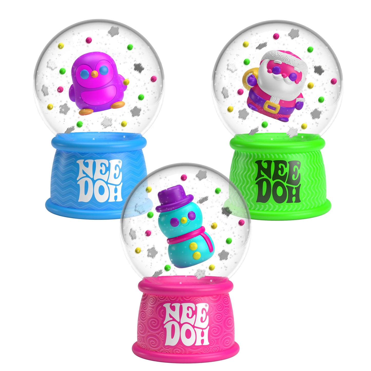 NeeDoh® Snow Globe - SQMSG24 - Nee Doh - LittleShop Toys