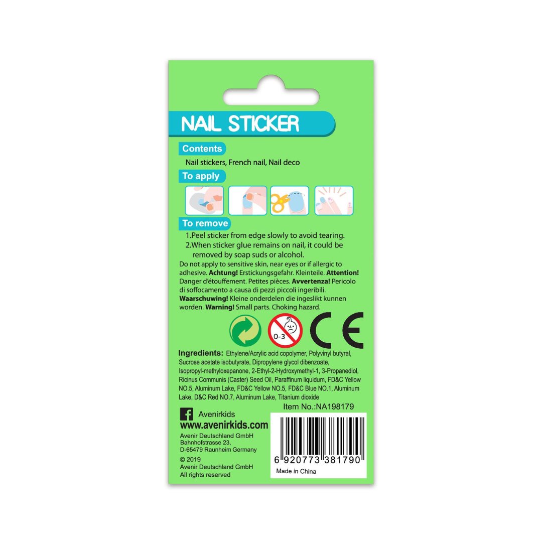 Small Nail Stickers - Space - Glow in the dark - NA198179